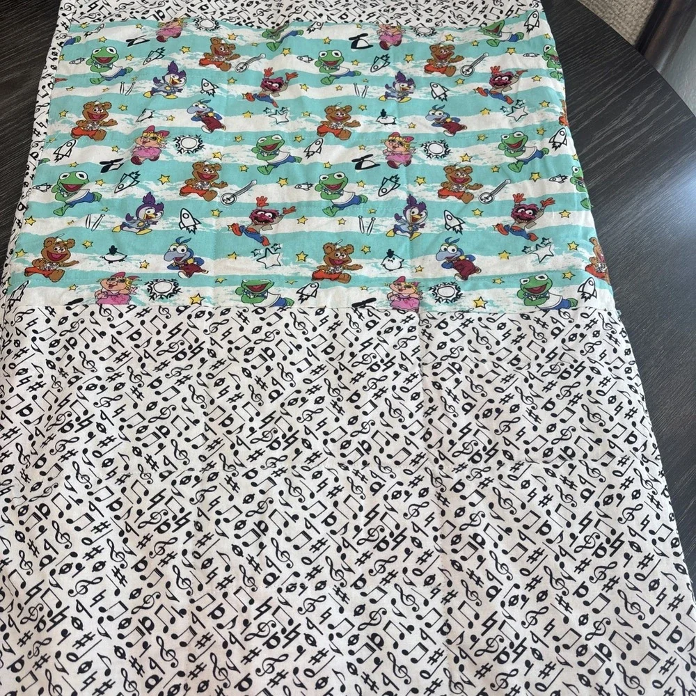Vintage Sesame Street Muppets Quilted Baby Blanket‎ 35